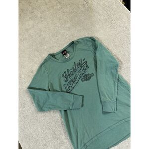 Harley-Davidson Green Long Sleeve Shirt